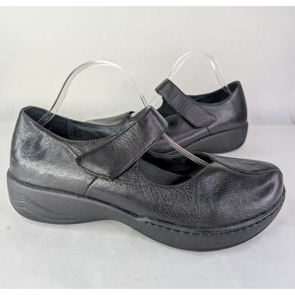 Dansko Black Leather Sonoma Annie Shoes Mary Jane EU 41 US 10.5-11